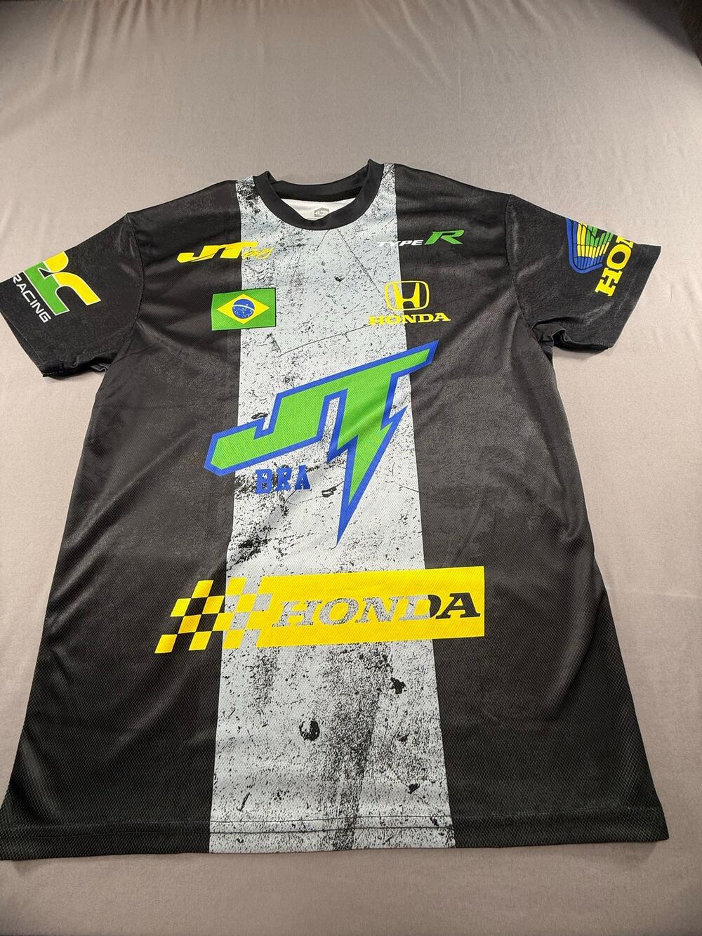 JT Racing Honda Brazil Jersey Men’s Large NWOT Official Licensed Blokecore Tee